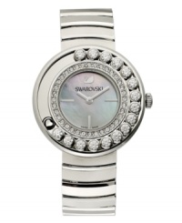 Mesmerize the crowd with the swirling, sparkling elements on this Lovey Crystals watch from Swarovski. Mesmerize the crowd with the swirling, sparkling elements on this Lovey Crystals watch from Swarovski.