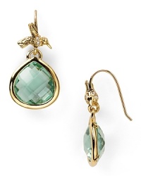 Glittering in their simplicity, this pair of Juicy Couture stone teardrop earrings refines its act for day-to-night glamour.