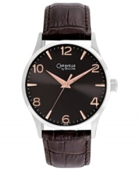 Simple elegance defines this Caravelle by Bulova watch. Simple elegance defines this Caravelle by Bulova watch.