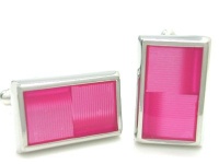 Hot Pink Enamel Cufflinks Gift Boxed Hot Pink Enamel Cufflinks Gift Boxed