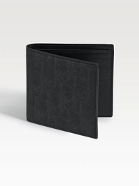 The foundation of any gentleman's style, crafted from lasting, durable coated canvas with subtle logo detail. Bill compartment Eight credit card slots 4W X 3H Made in Italy The foundation of any gentleman's style, crafted from lasting, durable coated canvas with subtle logo detail. Bill compartment Eight credit card slots 4W X 3H Made in Italy