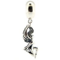 Pandora Compatible Sterling Silver Crownea Charm Virgo Dangle Pendant #260170 Pandora Compatible Sterling Silver Crownea Charm Virgo Dangle Pendant #260170