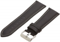 Hadley-Roma Men's MSM906RA-260 26-mm Black Genuine Leather Watch Strap Hadley-Roma Men's MSM906RA-260 26-mm Black Genuine Leather Watch Strap
