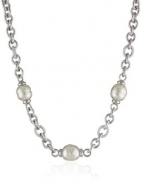 Majorica 14 and 16mm Multi-Baroque Pearls on Metal Chain Necklace Majorica 14 and 16mm Multi-Baroque Pearls on Metal Chain Necklace