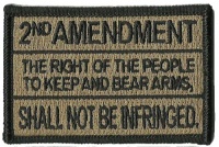 2nd Amedndment Tactical Patch - Coyote Tan 2nd Amedndment Tactical Patch - Coyote Tan