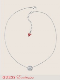 GUESS Sliding into Love Silver-Tone Pendant, SILVER GUESS Sliding into Love Silver-Tone Pendant, SILVER
