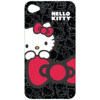HELLO KITTY KT4488B4 iPhone 4 Polycarbonate Wrap - Retail Packaging - Black/Red HELLO KITTY KT4488B4 iPhone 4 Polycarbonate Wrap - Retail Packaging - Black/Red