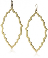 Dogeared Jewels and Gifts Always Beautiful Moroccan Design Gold Dipped Hoop Drop Earrings Dogeared Jewels and Gifts Always Beautiful Moroccan Design Gold Dipped Hoop Drop Earrings