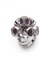 THE LOOKCluster design.075 tcw diamond accentsQuartz detailsSterling silver settingTHE MEASUREMENTWidth, about 1Length, about 1ORIGINImported THE LOOKCluster design.075 tcw diamond accentsQuartz detailsSterling silver settingTHE MEASUREMENTWidth, about 1Length, about 1ORIGINImported