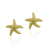 18K Gold over Sterling Silver Starfish Earrings 18K Gold over Sterling Silver Starfish Earrings
