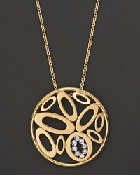 From the Chic and Shine collection, a gold pendant with diamond accent; with signature ruby accent. Designed by Roberto Coin. From the Chic and Shine collection, a gold pendant with diamond accent; with signature ruby accent. Designed by Roberto Coin.