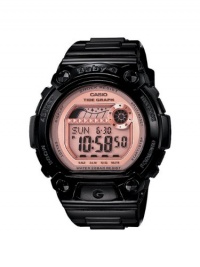 Casio Women's BLX100-1E Baby-G Shock Resistant Baby-G Shock Glide Black and Pink Multi-Function Watch Casio Women's BLX100-1E Baby-G Shock Resistant Baby-G Shock Glide Black and Pink Multi-Function Watch