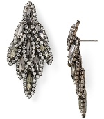 Elizabeth Cole Bacall Swarovski Crystal Earrings