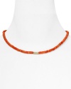 Michael Kors Strand Beaded Coral Necklace, 17