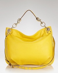 Crafted from rich leather in a day-right shape, Rebecca Minkoff's chain-trimmed hobo bag is so bright now. Carry it to give every look a supercharged shot of color. Crafted from rich leather in a day-right shape, Rebecca Minkoff's chain-trimmed hobo bag is so bright now. Carry it to give every look a supercharged shot of color.