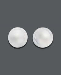Ornament your earlobes with smooth silver by Giani Bernini. These traditional ball stud earrings (6 mm) feature a rounded design. Crafted in sterling silver. Ornament your earlobes with smooth silver by Giani Bernini. These traditional ball stud earrings (6 mm) feature a rounded design. Crafted in sterling silver.