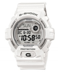 Shock-resistant with a high-intensity backlight, this G-Shock watch sets the standard for durability.