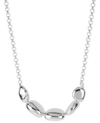 Shimmering style. This frontal necklace from Robert Lee Morris is crafted from silver-tone mixed metal and features beaded accents to light up the night. Approximate length: 16 inches + 3-inch extender. Approximate drop: 3/4 inch. Shimmering style. This frontal necklace from Robert Lee Morris is crafted from silver-tone mixed metal and features beaded accents to light up the night. Approximate length: 16 inches + 3-inch extender. Approximate drop: 3/4 inch.
