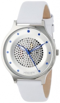 Johan Eric Women's JE1600-04-001 Orstead Round Stainless Steel Silver Sunray Dial Swarovski Crystal Watch Johan Eric Women's JE1600-04-001 Orstead Round Stainless Steel Silver Sunray Dial Swarovski Crystal Watch