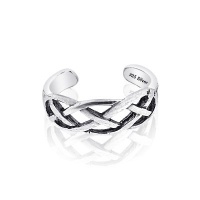 Sterling Silver Toe Ring Celtic Wave, One Size Fits All Sterling Silver Toe Ring Celtic Wave, One Size Fits All