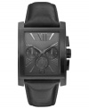 A timeless dress watch from GUESS in a blacked out silhouette.