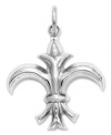 Royal roots. Add this iconic symbol of France for a dignified look. 14k white gold charm features a petite Fleur de Lis. Chain not included. Approximate length: 1 inch. Approximate width: 4/5 inch.