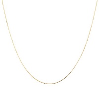 Duragold 14k Yellow Gold Solid Box Chain Necklace (.45mm ), 18 Duragold 14k Yellow Gold Solid Box Chain Necklace (.45mm ), 18