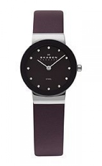Skagen Purple Leather Women's Watch Skagen Purple Leather Women's Watch