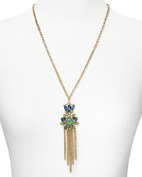 The sun-soaked tropics play must to this fringe adorned pendant necklace from ABS by Allen Schwartz. Crafted of gold-plated metal with colorful detailing, it's the perfect piece to color every look. The sun-soaked tropics play must to this fringe adorned pendant necklace from ABS by Allen Schwartz. Crafted of gold-plated metal with colorful detailing, it's the perfect piece to color every look.