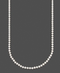 Add a long layer for instant sophistication and timeless elegance. Belle de Mer necklace features AA Akoya cultured pearls (6-6-1/2 mm) set in 14k gold. Approximate length: 36 inches. Add a long layer for instant sophistication and timeless elegance. Belle de Mer necklace features AA Akoya cultured pearls (6-6-1/2 mm) set in 14k gold. Approximate length: 36 inches.