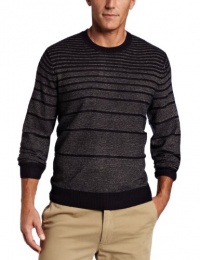 Geoffrey Beene Men's Cotton Fancy Stripe Crew Neck Sweater Geoffrey Beene Men's Cotton Fancy Stripe Crew Neck Sweater