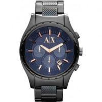 Armani Exchange Gents Black Steel Chronograph Bracelet Watch Armani Exchange Gents Black Steel Chronograph Bracelet Watch