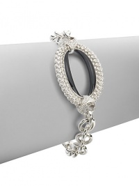 THE LOOKOver-sized link details Enamel accents Rhodium-plated sterling silver settingLobster claspTHE MEASUREMENTLength, about 6.5ORIGINImported THE LOOKOver-sized link details Enamel accents Rhodium-plated sterling silver settingLobster claspTHE MEASUREMENTLength, about 6.5ORIGINImported