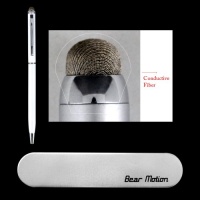 Bear Motion ® Premium Conductive Fiber Stylus with Built in Ball Pen for iPad 3, iPad 4, iPad Mini, iPhone 4s, iPhone 5, Nexus 7, Galaxy S 3, Kindle Fire and All other Capacitive Touch Screen Devices (White) Bear Motion ® Premium Conductive Fiber Stylus with Built in Ball Pen for iPad 3, iPad 4, iPad Mini, iPhone 4s, iPhone 5, Nexus 7, Galaxy S 3, Kindle Fire and All other Capacitive Touch Screen Devices (White)