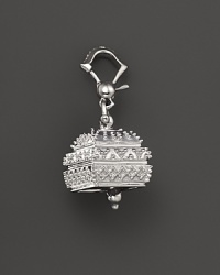 Inspired by Zen philosophy, this intricately detailed, polished finish sterling silver meditation bell from Paul Morelli jingles softly. Inspired by Zen philosophy, this intricately detailed, polished finish sterling silver meditation bell from Paul Morelli jingles softly.