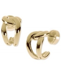 Michael Kors Earrings, Gold-Tone Knot Hoop Earrings Michael Kors Earrings, Gold-Tone Knot Hoop Earrings
