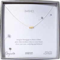 Dogeared 3 Wishes Stardust Bead Necklace 18 (Sterling Silver, Gold Beads) Dogeared 3 Wishes Stardust Bead Necklace 18 (Sterling Silver, Gold Beads)