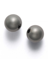 Polish your look with simple, everyday style. These Alfani earrings feature shiny ball studs crafted in unique hematite tone mixed metal. Approximate diameter: 3/8 inch. Polish your look with simple, everyday style. These Alfani earrings feature shiny ball studs crafted in unique hematite tone mixed metal. Approximate diameter: 3/8 inch.