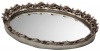 Taymor Antique Oval Mirror Trays, Silver