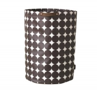 DwellStudio Storage Bin, Dots Chocolate DwellStudio Storage Bin, Dots Chocolate