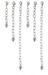 Necklace Bracelet Extender - 2 Sets - 1, 2 and 4 - 6 Pcs Total ~ Silver Tone (FB212) Necklace Bracelet Extender - 2 Sets - 1, 2 and 4 - 6 Pcs Total ~ Silver Tone (FB212)