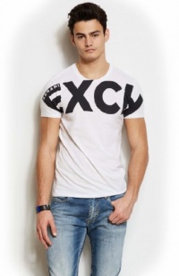 Armani Exchange Mens Exploded Logo Tee Armani Exchange Mens Exploded Logo Tee