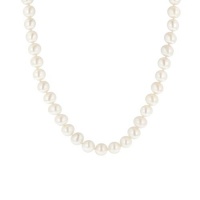 14k White Gold 8.5-9mm White Freshwater Cultured AA Quality Pearl Necklace, 24 14k White Gold 8.5-9mm White Freshwater Cultured AA Quality Pearl Necklace, 24