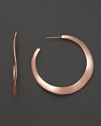 From the Rosé collection, #3 hoop earrings. Designed by Ippolita. From the Rosé collection, #3 hoop earrings. Designed by Ippolita.