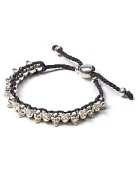 Links of London Mini Skull Gray Friendship Bracelet Links of London Mini Skull Gray Friendship Bracelet