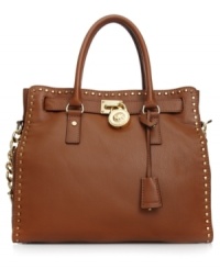 The perfect marriage of structure and style, this decidedly chic design from MICHAEL Michael Kors is the season's most coveted accessory. Crafted in rich leather with whipstitch detailing and signature hardware, it adds poise and polish to any outfit. The perfect marriage of structure and style, this decidedly chic design from MICHAEL Michael Kors is the season's most coveted accessory. Crafted in rich leather with whipstitch detailing and signature hardware, it adds poise and polish to any outfit.