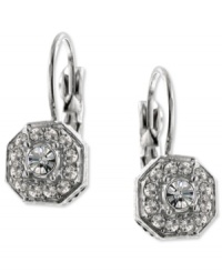 Catch some looks. 2028's stunning drop earrings highlight round-cut glass crystals set in silver tone mixed metal. Approximate drop: 1/2 inch. Approximate diameter: 1/2 inch. Catch some looks. 2028's stunning drop earrings highlight round-cut glass crystals set in silver tone mixed metal. Approximate drop: 1/2 inch. Approximate diameter: 1/2 inch.