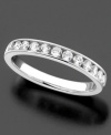 For the moments that are extra special. 14k white gold ring with round-cut diamonds (1/2 ct. t.w.).