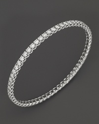Simply chic--single or stacked. Faceted diamonds set in gleaming 18K white gold. By Roberto Coin. Simply chic--single or stacked. Faceted diamonds set in gleaming 18K white gold. By Roberto Coin.