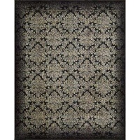 Nourison Rugs Chambord Collection CM15 Black Runner 2' x 5'9 Area Rug Nourison Rugs Chambord Collection CM15 Black Runner 2' x 5'9 Area Rug
